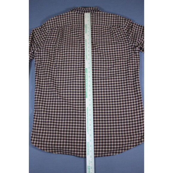 Vintage LL Bean Men Slightly Fitted Flannel Button Down Shirt Heavyweight L Tall - Picture 6 of 10